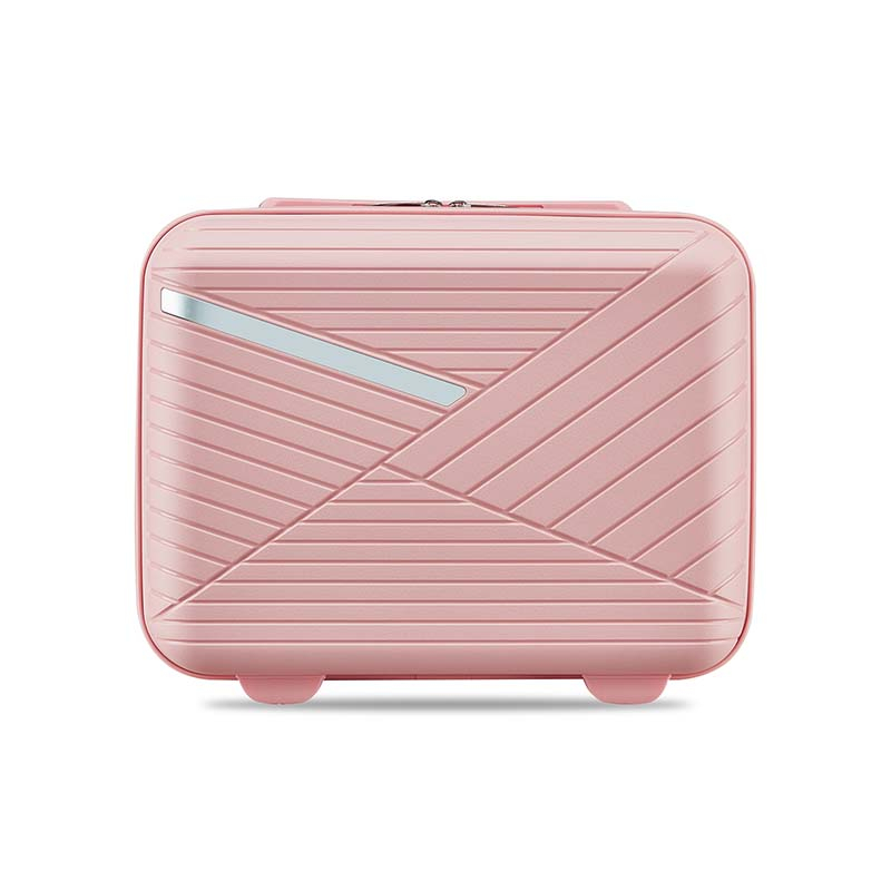 Beauty 14 Inch Suitcase Waterproof Plastic Makeup Storage Box Zipper Travel Cosmetic Bags Case
