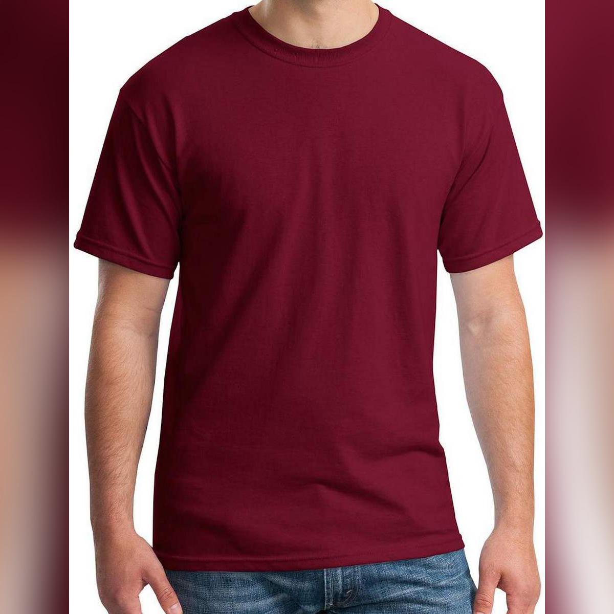 Maroon Half Sleeve Tshirt