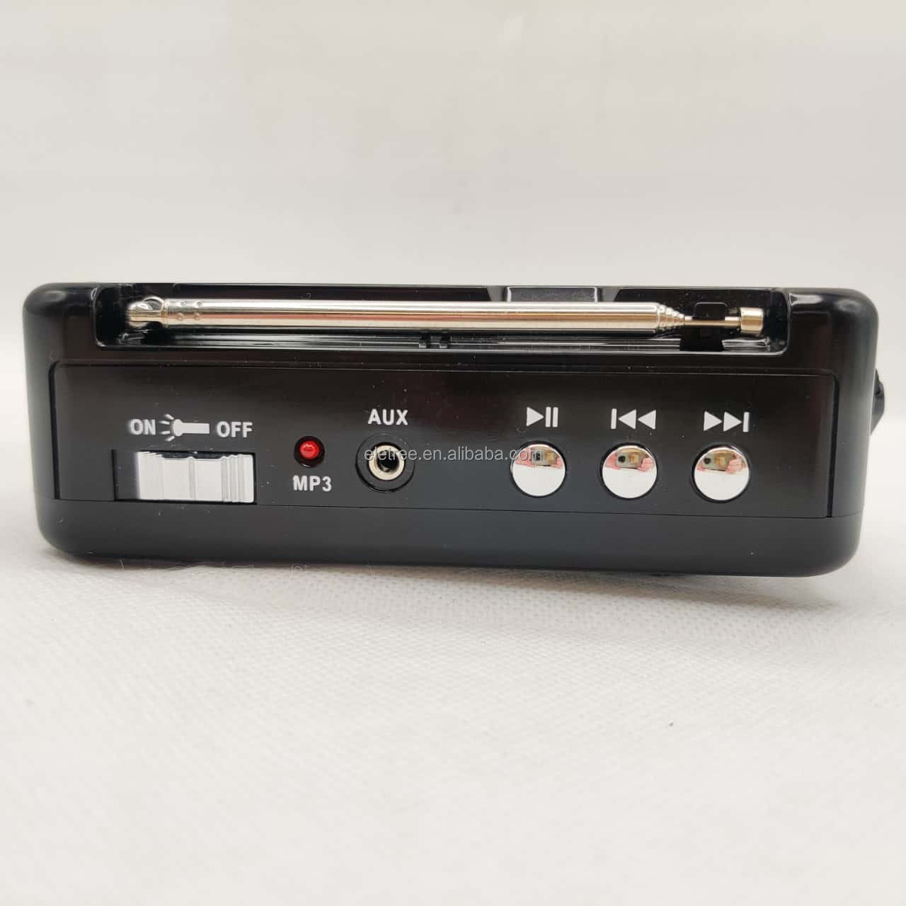 Portable 3 Bands (AM/FM/SW) Rechargeable Radio with USB/TF Music player