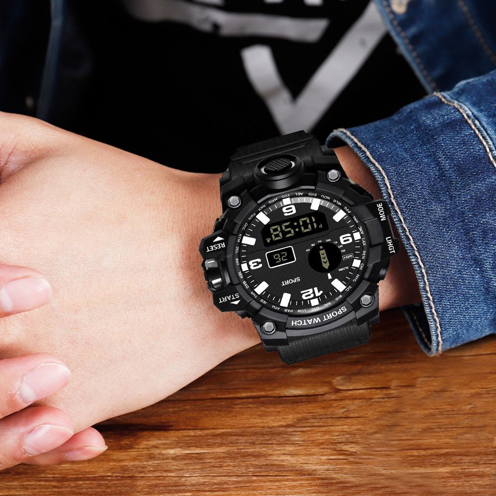 Multifunctional Waterproof Outdoor Sports Watch For Men Watches LED Digital Wristwatch Shockproof Life Waterproof Male Electronic Watch