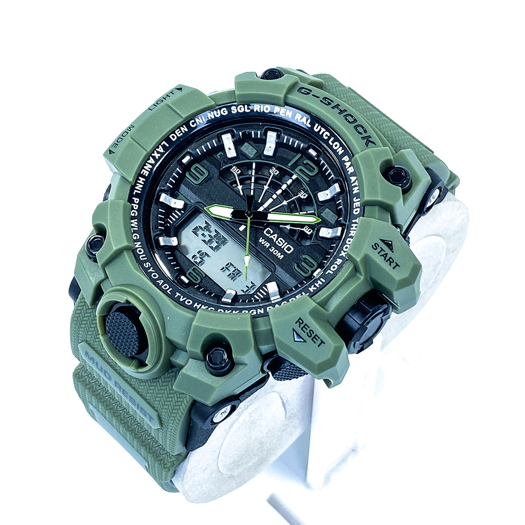 Mud Resistant Antimagnetic Dual Time Sports Watch Digital Display Water Resistant Sports Watch for Men