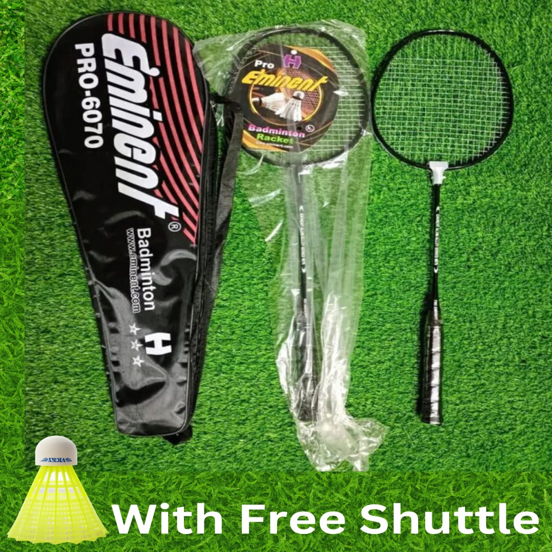 Pair of Eminent Pro 6070 Badminton Rackets