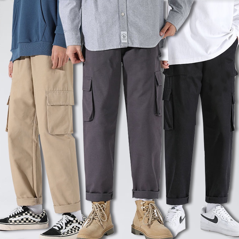Ready Stock Cotton Cargo Pant Men Kargo 