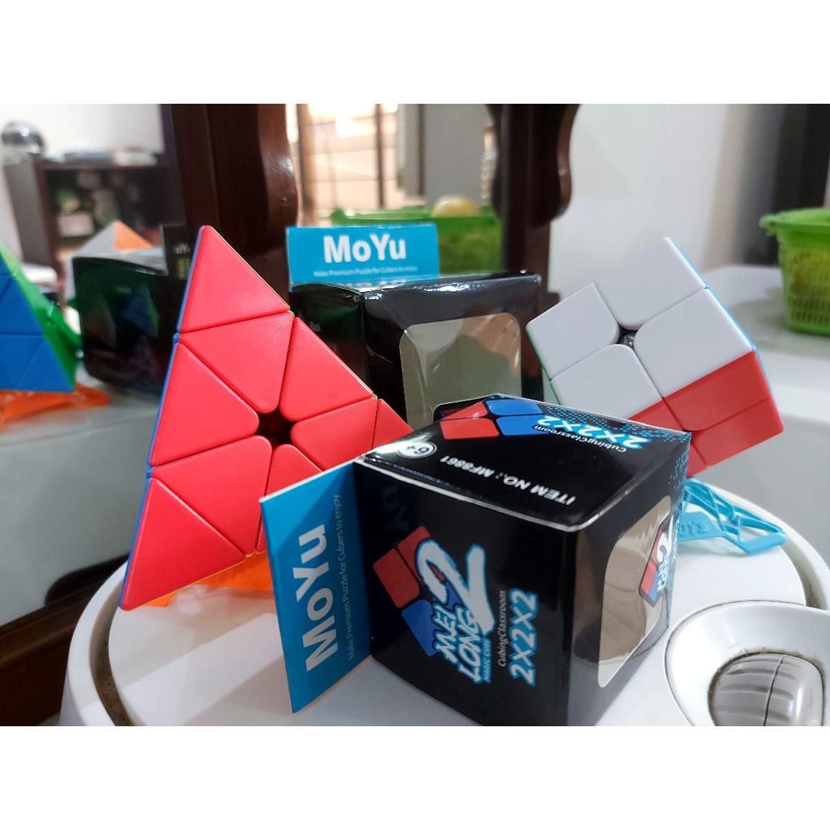 "Moyu 2x2 Magic Cube & Pyramid Cube Set – Dual Puzzle Pack with Discounted Price – High-Quality ABS Speed Cubes for Competitive Play" |Moyu 2x2 Cube and Pyramid Puzzle Set – Dual Cube Bundle with Competitive Pricing – Premium Speed Cubes