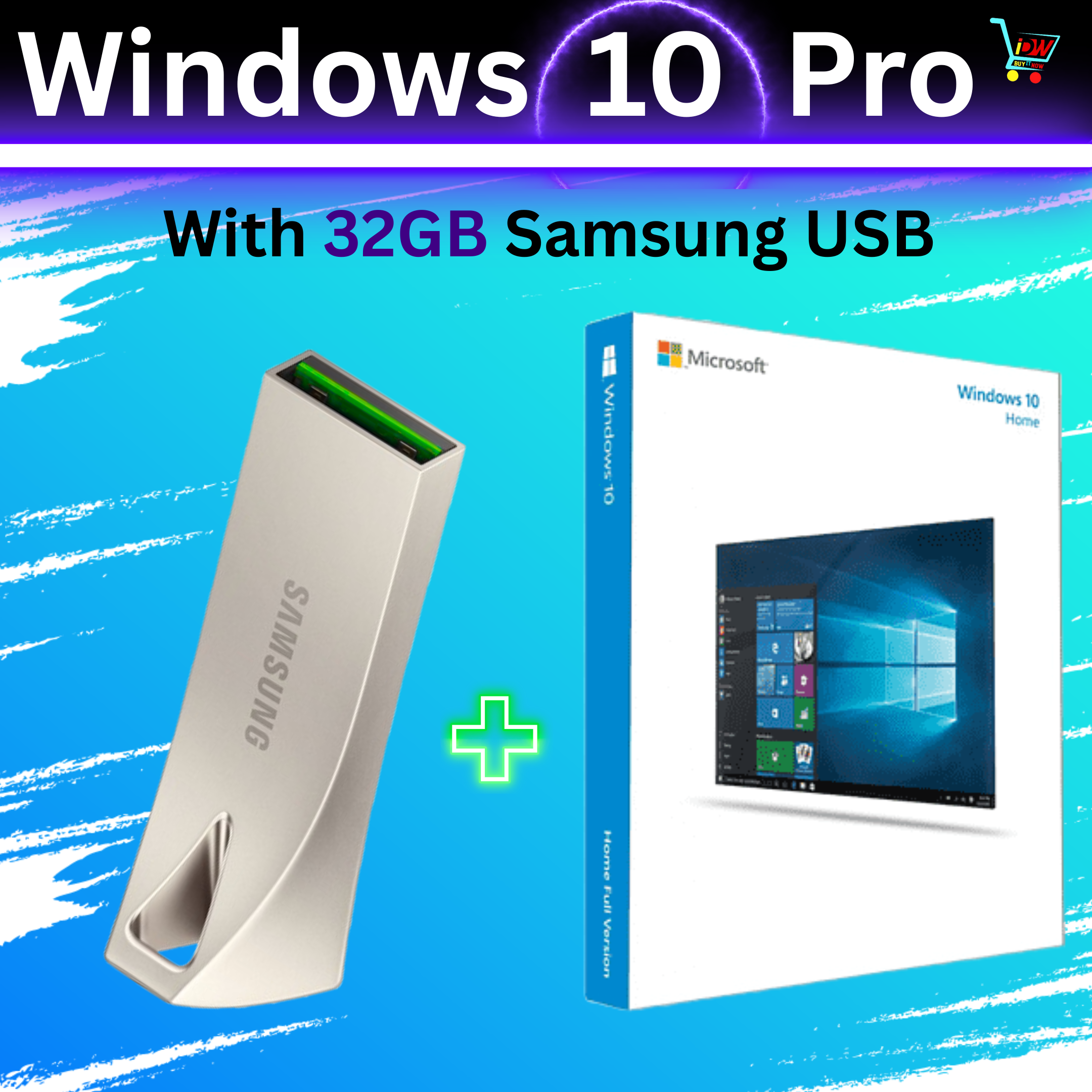 Bootable Windows 10 32 bit and 64 bit Updated 2023 in 32 Gb USB  Computer and Laptop