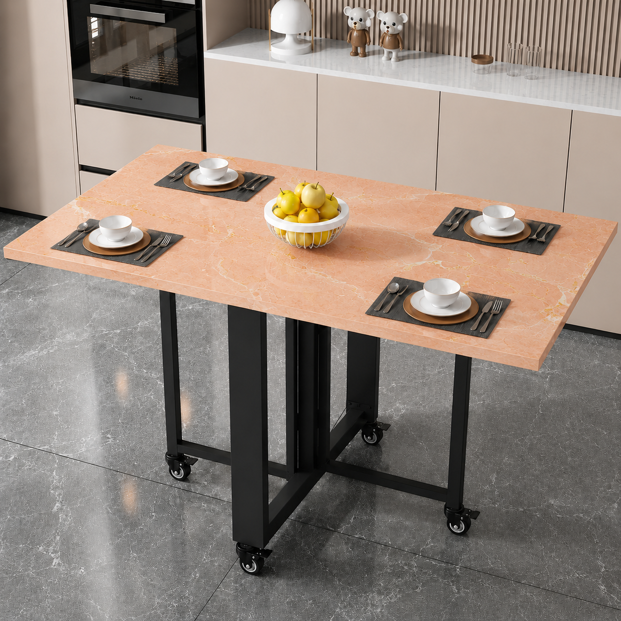 Foldable kitchen table for daily use, Dining table for homes, restaurants and office us ,stylish dining table for small dining area, dining table for studio apartment, foldable table for family meals in customize size, foldable dining table under budget