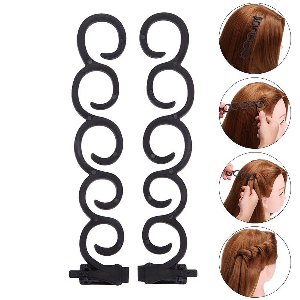 2Pcs/Set Lady French Hair Braiding Tool
