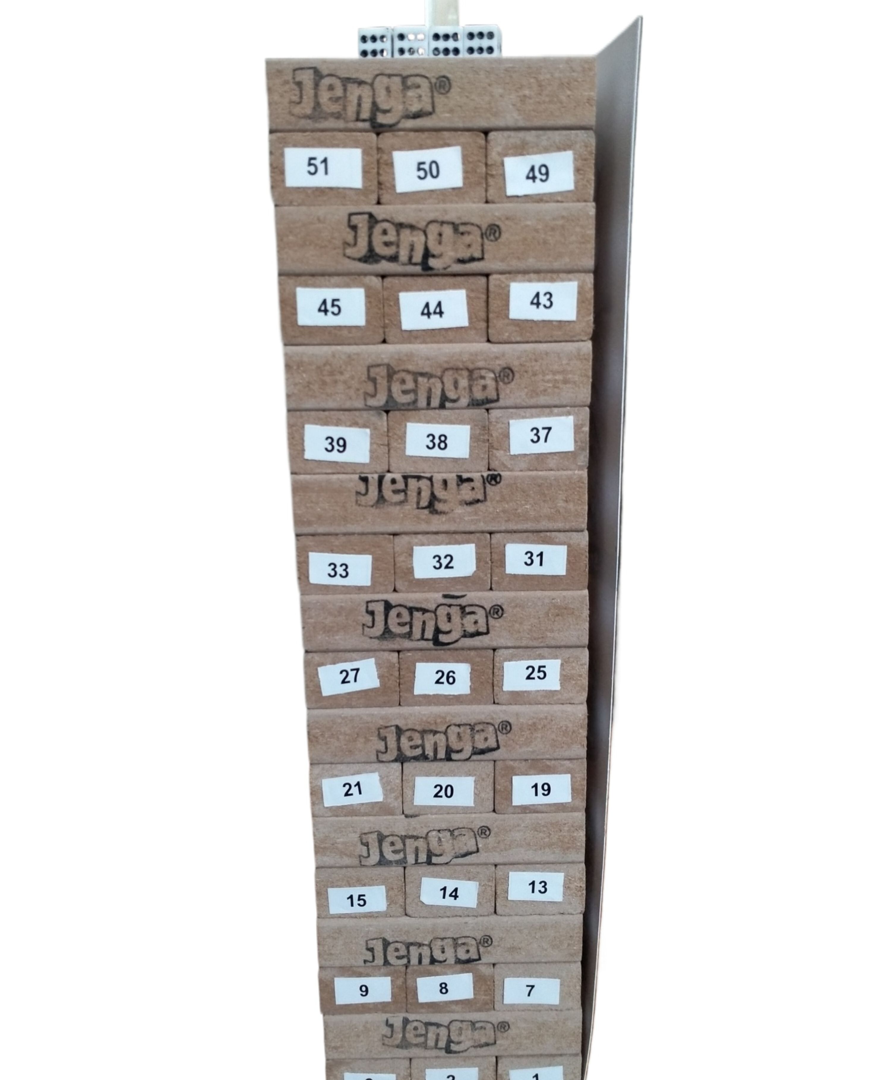 Hasbro Gaming Jenga Tower Wooden Blocks Game BIG 54 Pieces