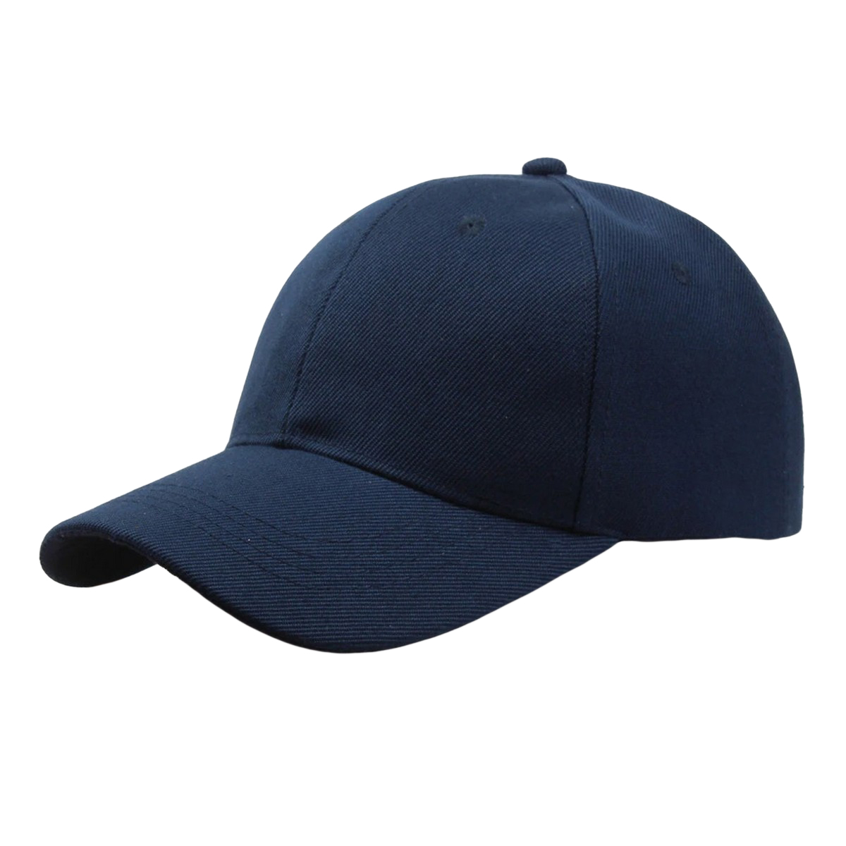 Best Quality Caps for Men in Black Caps for Summer and Casual Wear Sun Hats for Outdoor with Curved Brim on Front in Blue and White Colors with Adjustable Buckle