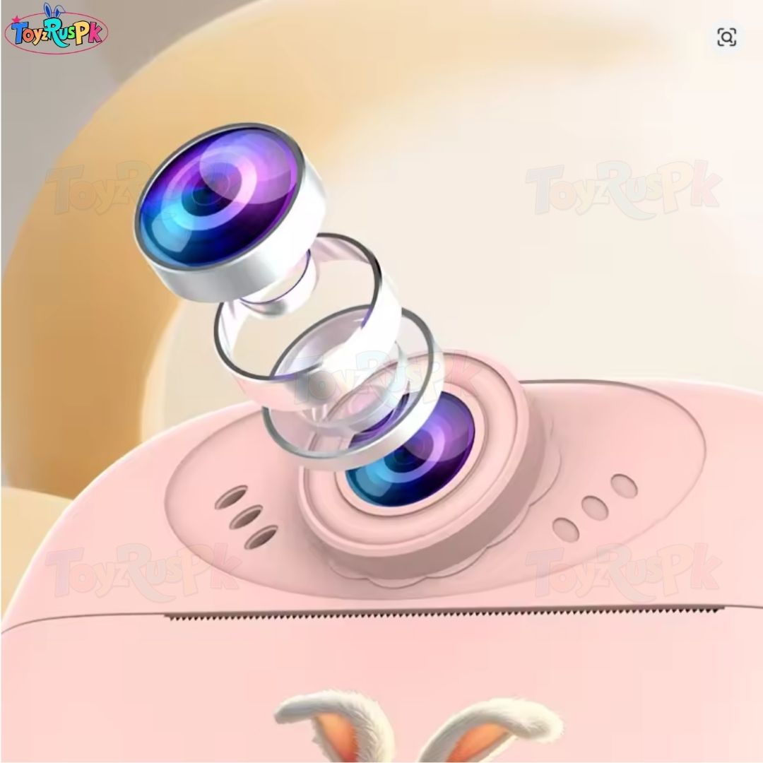 Smart Digital Dual Lens Instant Print Camera for Kids | 1080P Video Recorder & Selfie Camera with Thermal Printer | 2.4" IPS Screen | Mini Portable Camera with Games | Birthday Gift for Girls & Boys | Children’s Digital Camera Toy | ToyzRusPk