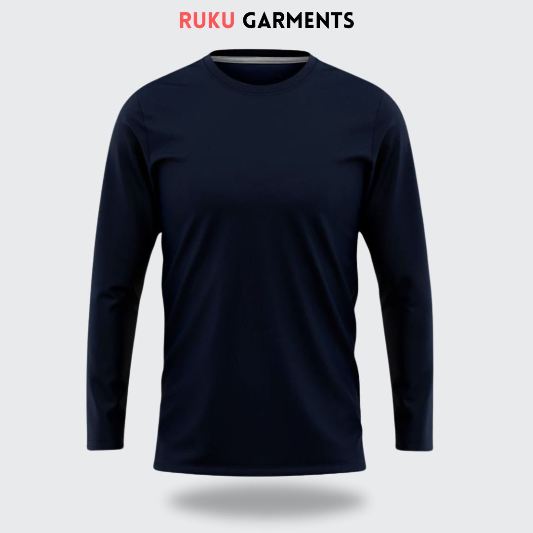 Ruku Garments | Long Sleeve Plain Tshirt For Men | In All Colours
