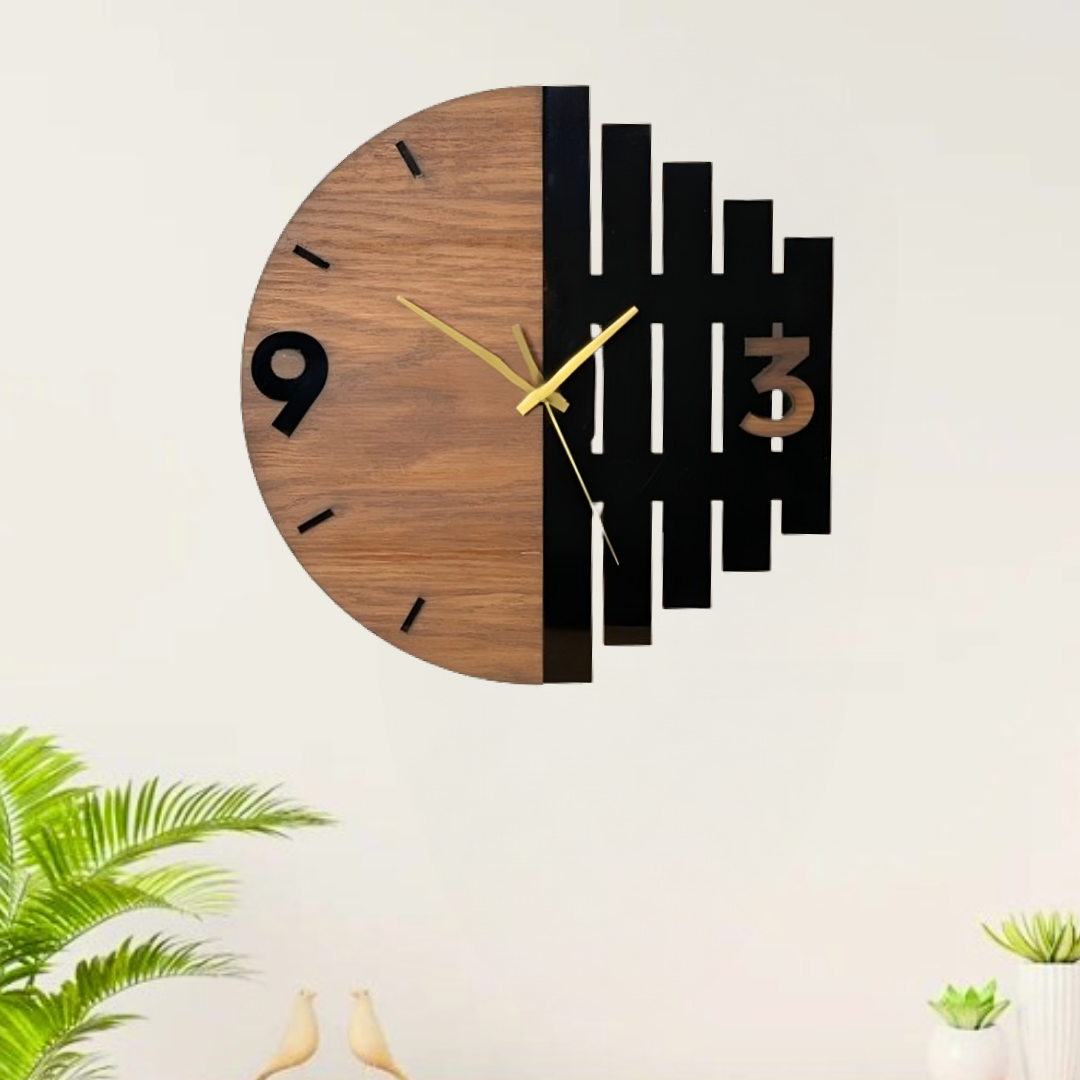 Dotz Brand High Quality Wooden Wall Clock, Room Decoration Items, Clock