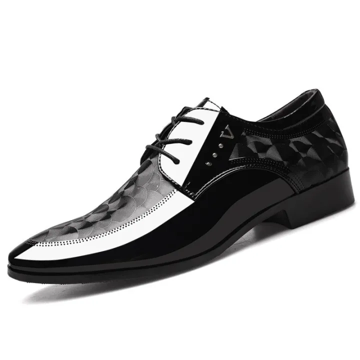 New Wholesale Embossed Graphics Point Toe Non-slip Lace-up Men's Formal  Dress Shoes Leather Wedding Shoes: Buy Online at Best Prices in Pakistan |  