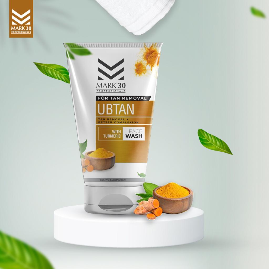 Mark 30 Ubtan Face Wash 100g for Men - Deep Cleansing and Brightening Support