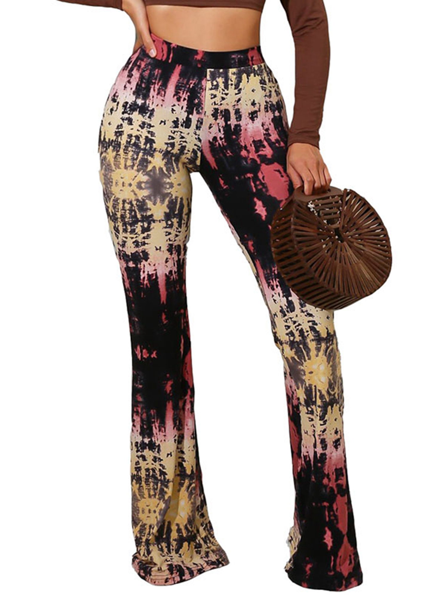 tie dye stretch pants