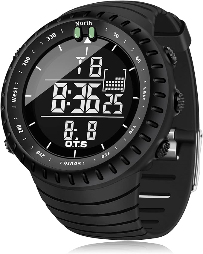 Military Men's Digital Sports Watch For Men Boys Waterproof with LED Back light Digital Watch for Men price in Pakistan