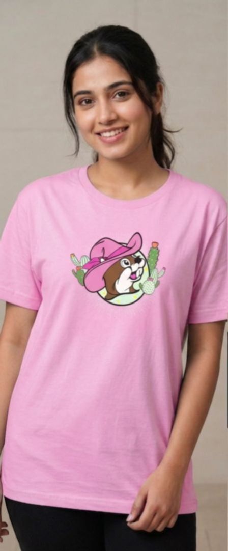 Black half sleeves printed t shirt for women's