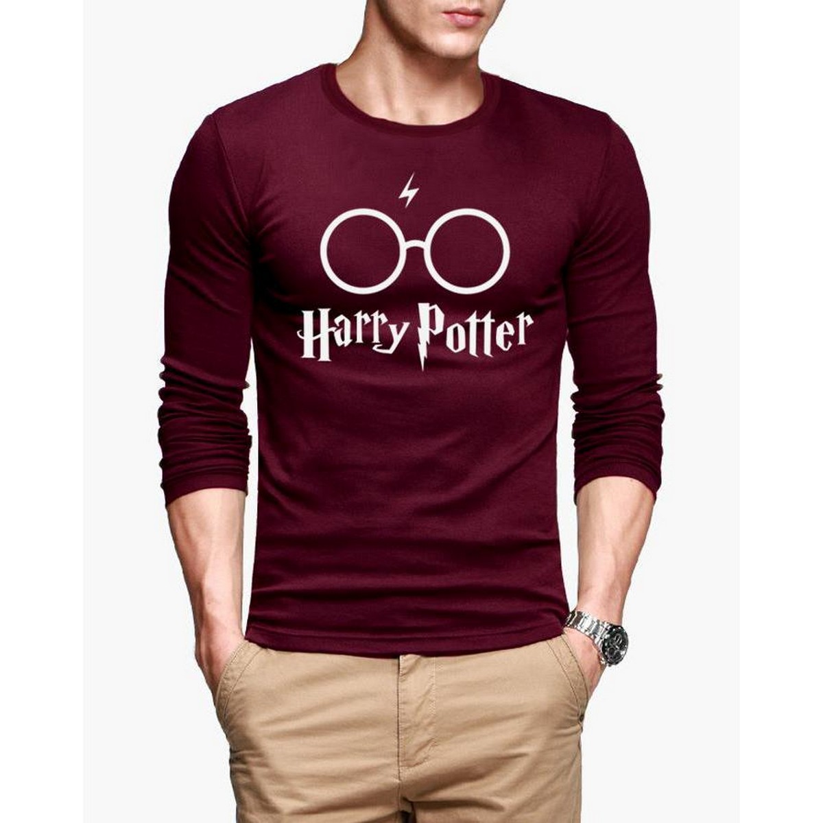 MAROON HARRY POTTER T-SHIRT FOR HIM 