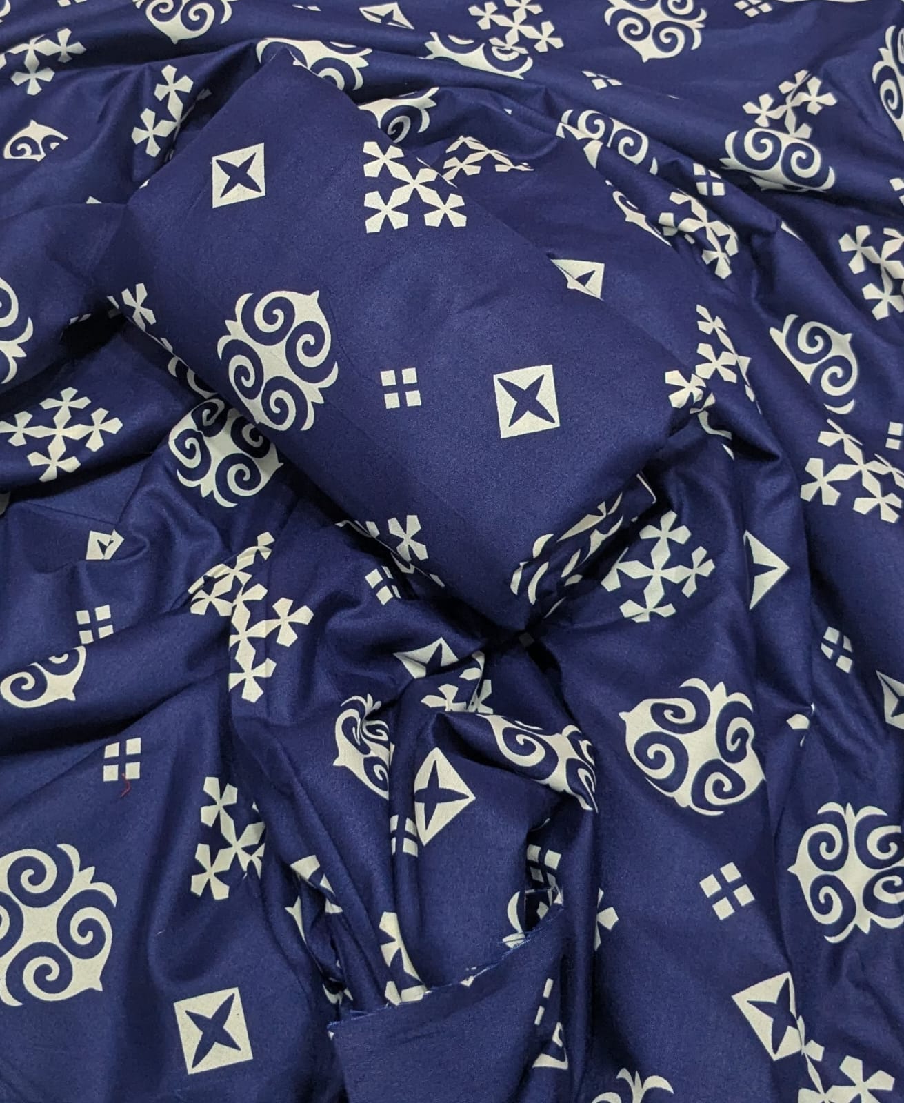 Cotton Printed 2 PCS | 1.5 Metre Bara Panna Fabric | Soft & Breathable