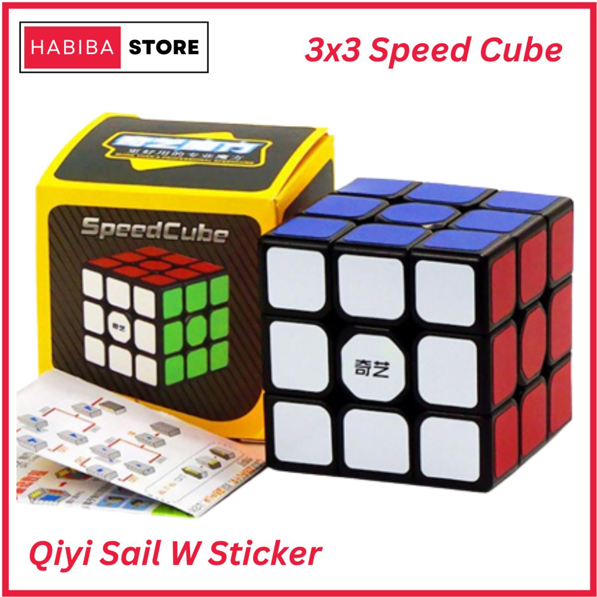 3-Pack Qiyi Speed Cube 3x3 Stickerless Magic Puzzle Cube - Smooth Turning Brain Teaser Toy