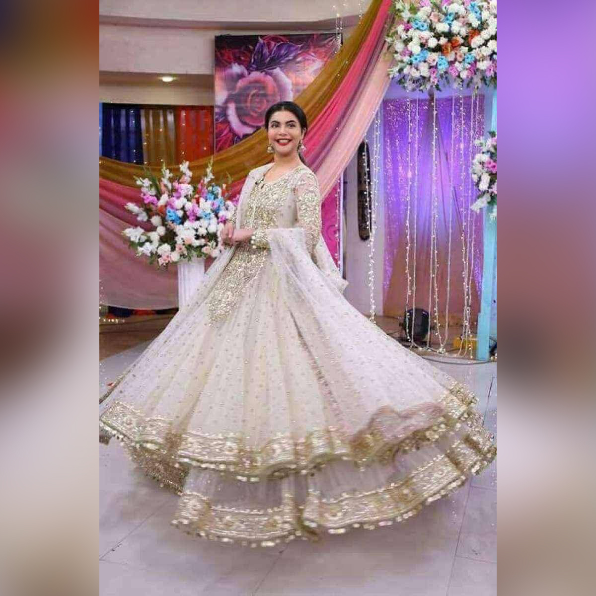 Long frock with sharara Clearance