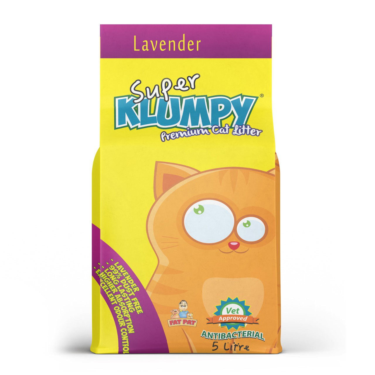 Super Klumpy 5 Liter - 99% Dust Free - Lavender Fragrance