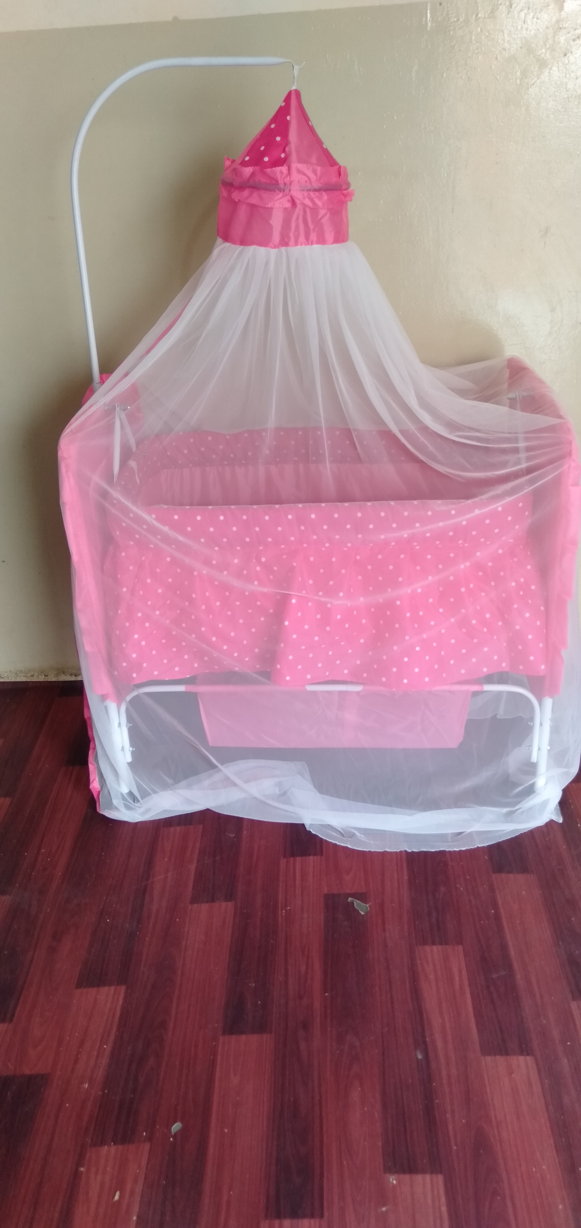 Baby swing and cradle with mosquito net