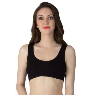 pack of 2 Women's Girls Air Bra Sports Bra Stretchable Non-Padded Non Wired  Bra