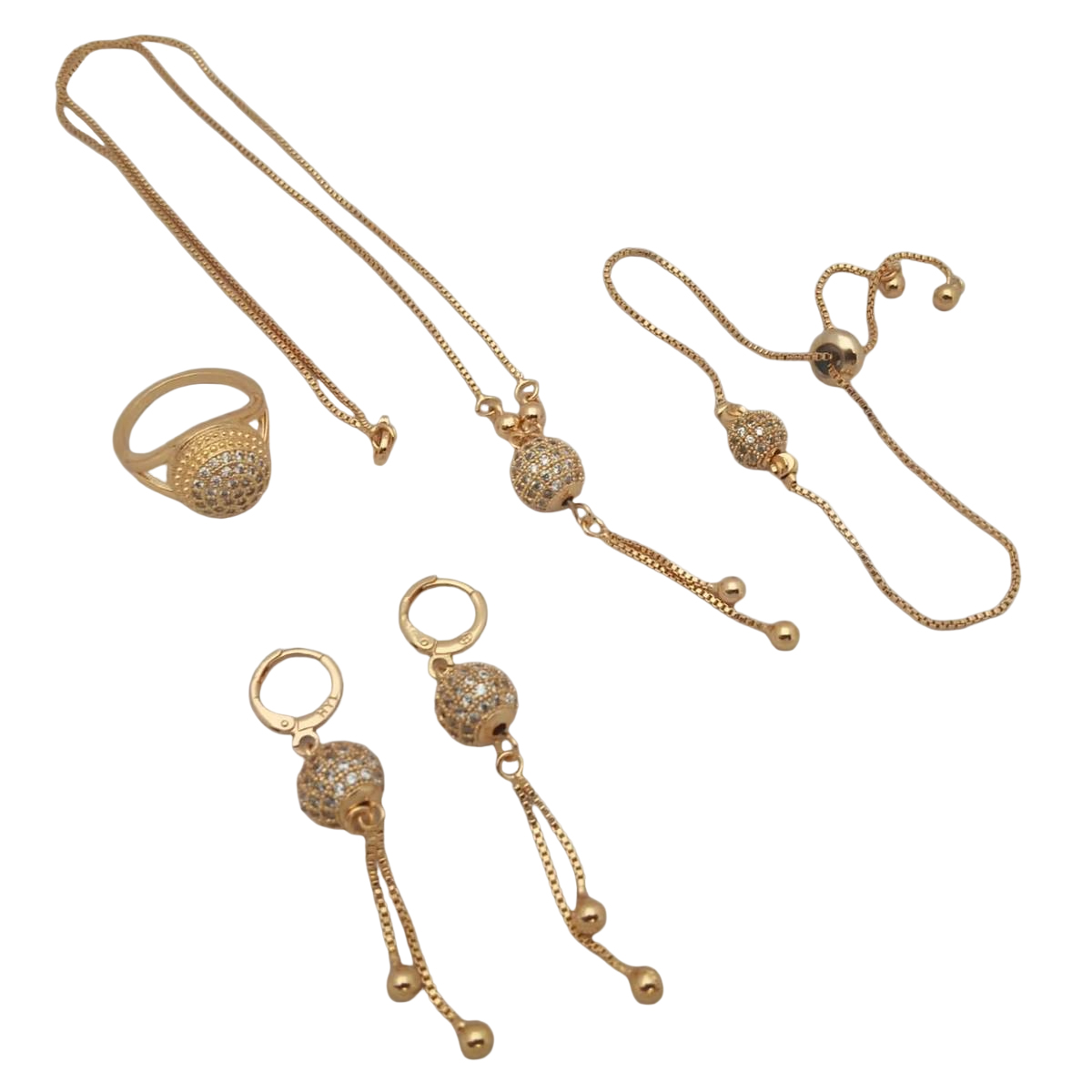 set zaecon  with ring braclate famouse design 22352