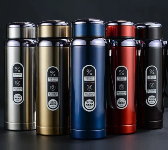water bottle - steel water bottle - temperature water bottle- Hot & Cold Water Bottle - Boys Girls & Kids -Sports & Gym Temperature maintain water bottle-Vacuum Insulated Coffee Cup & Thermal mugs And Travel Bottle -Thermos Flask-750ml -800ml -1000ml