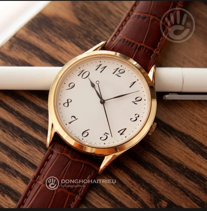 Brown leather Luxury Watch For Unisex