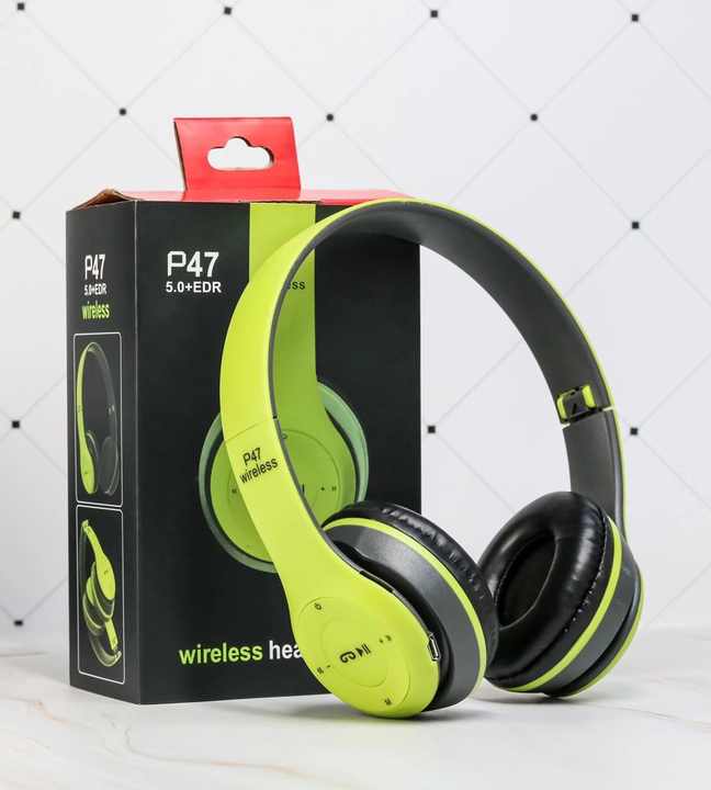 P47 Wireless Bluetooth Stereo Foldable Headphones Built-In Mic Compatible with Android & PC