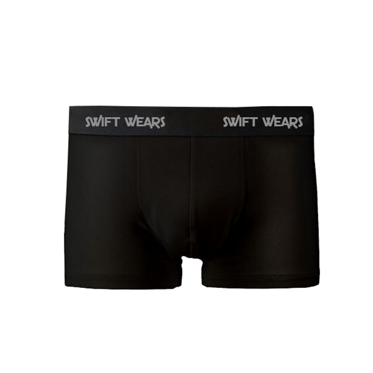 Men Boxer Trunk Cotton Lycra Jersey Underwear Black Swift Wears Under Garments