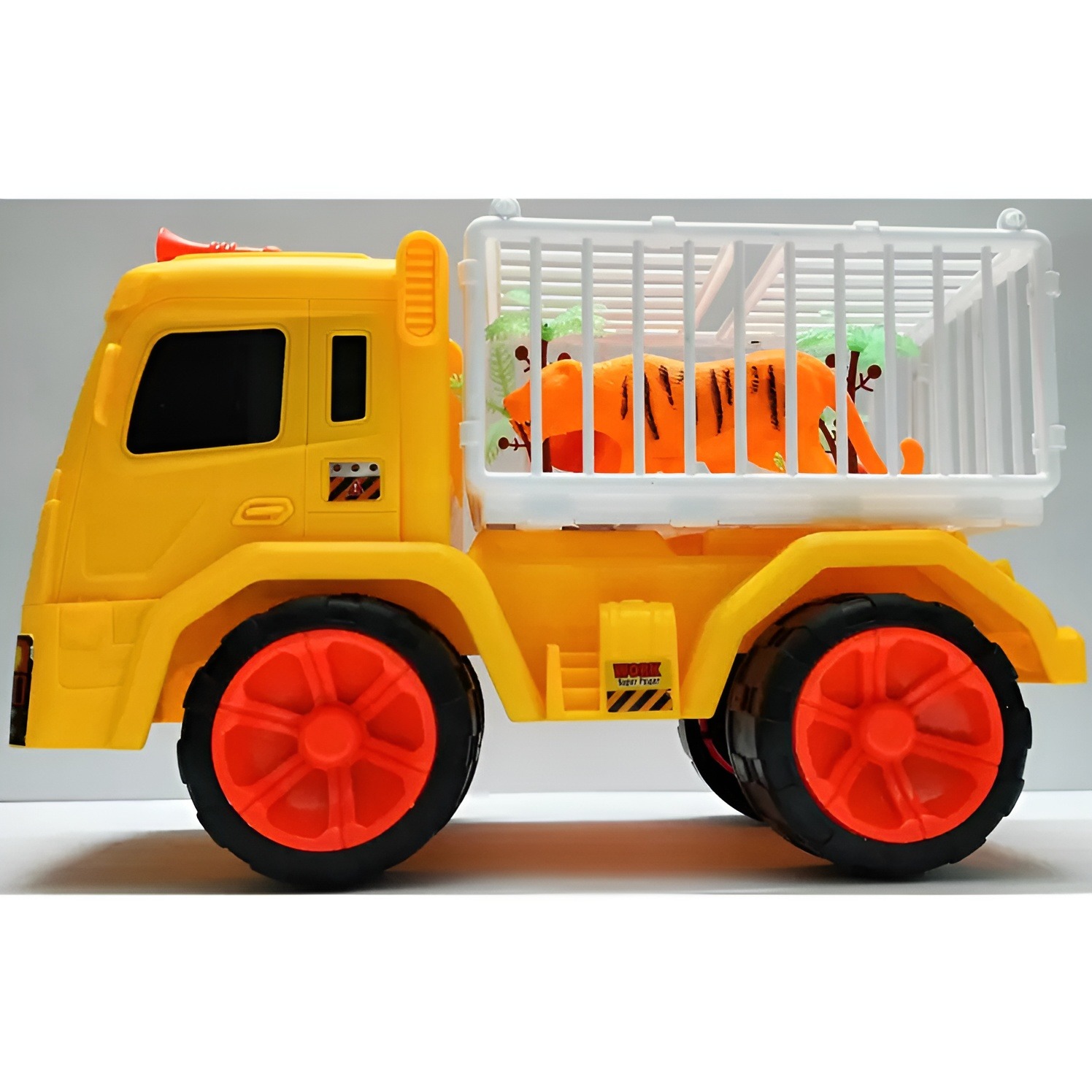 Big Lion Cage Car Truck Telur Lion Set Jurassic Toys