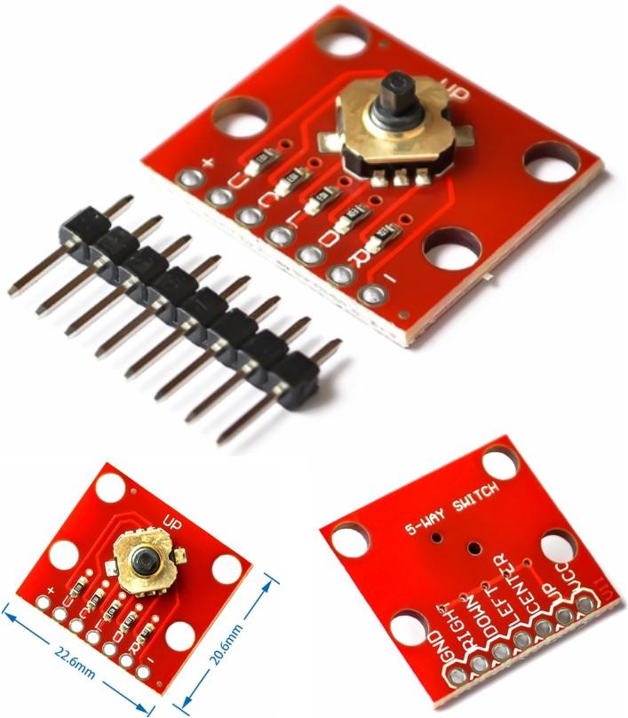Modulo Breakout Con Switch Tattile A 5 Vie Per Arduino, Scheda Di Sviluppo Converter Board