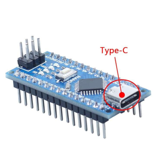 Arduino Nano V3.0 Development Board Compatible Controller Board for DIY Projects, Robotics & Electronics Prototyping(Pre Soldered TYpe C)