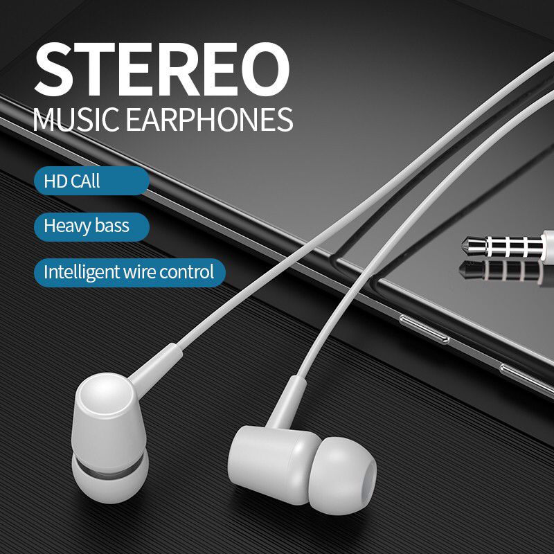 Lamyik L29 Handsfree Handsfree | Universal 3.5mm Earphones | Heavy Bass & Clear Sound | Compatible with All Android Devices.