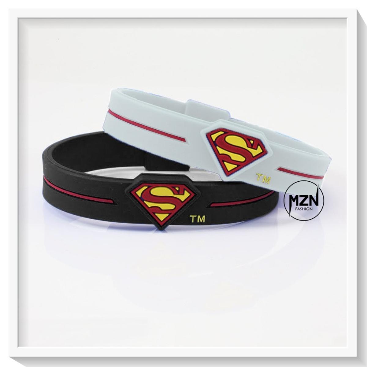 Fine Quality Superman Logo Silicon Wrist Band For Boys