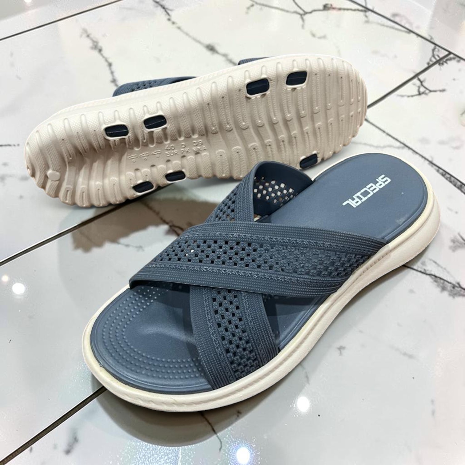 Ladies Medicated Slides | Comfortable Medicated Sandals | Soft & Cushioned Sole | Lightweight | Stylish Cross Strap Design | Soft Footbed | Daily Wear Women House Slippers