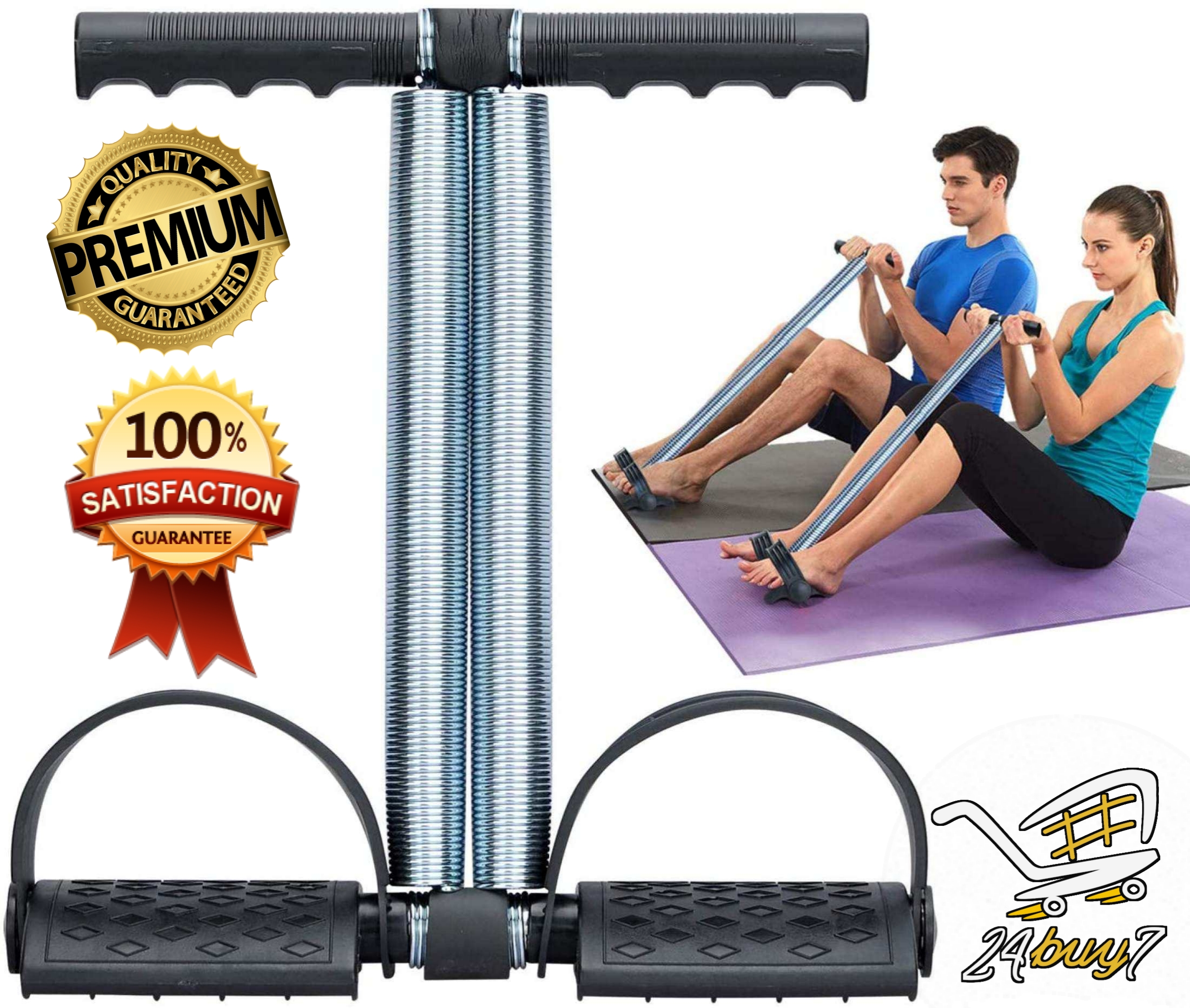 Foot Pedal Exerciser - Portable Foot, DOUBLE TUMMY TRIMMER ,Hand, Arm, Leg Exercise Pedaling Machine