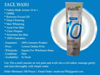 face wash order