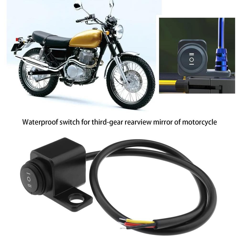 22mm 12V Motorcycle Handlebar Control Dual Button On Off Switch Headlight Flasher Dual Switch 2 Choice For Handlebar Fog Light