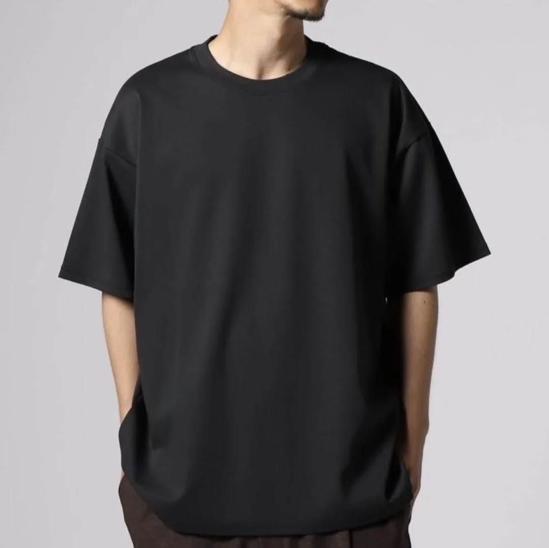 Black Drop shoulder T-shirt for men