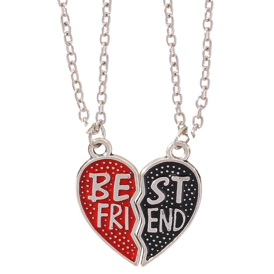 A Family store presents Best Friend Limited Edition Red and Black Necklace For Boys And Girls