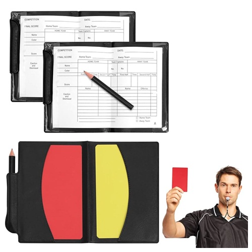 Sports Referee Kit with Cards, Referee Accessories for Football Games
