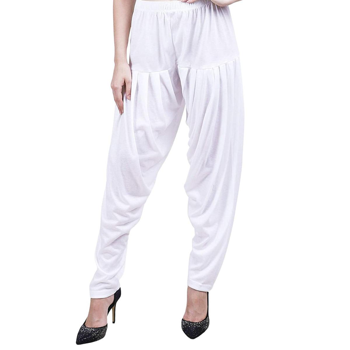 Attract Women's Viscose Patiyala/Patiala Pants Yellow