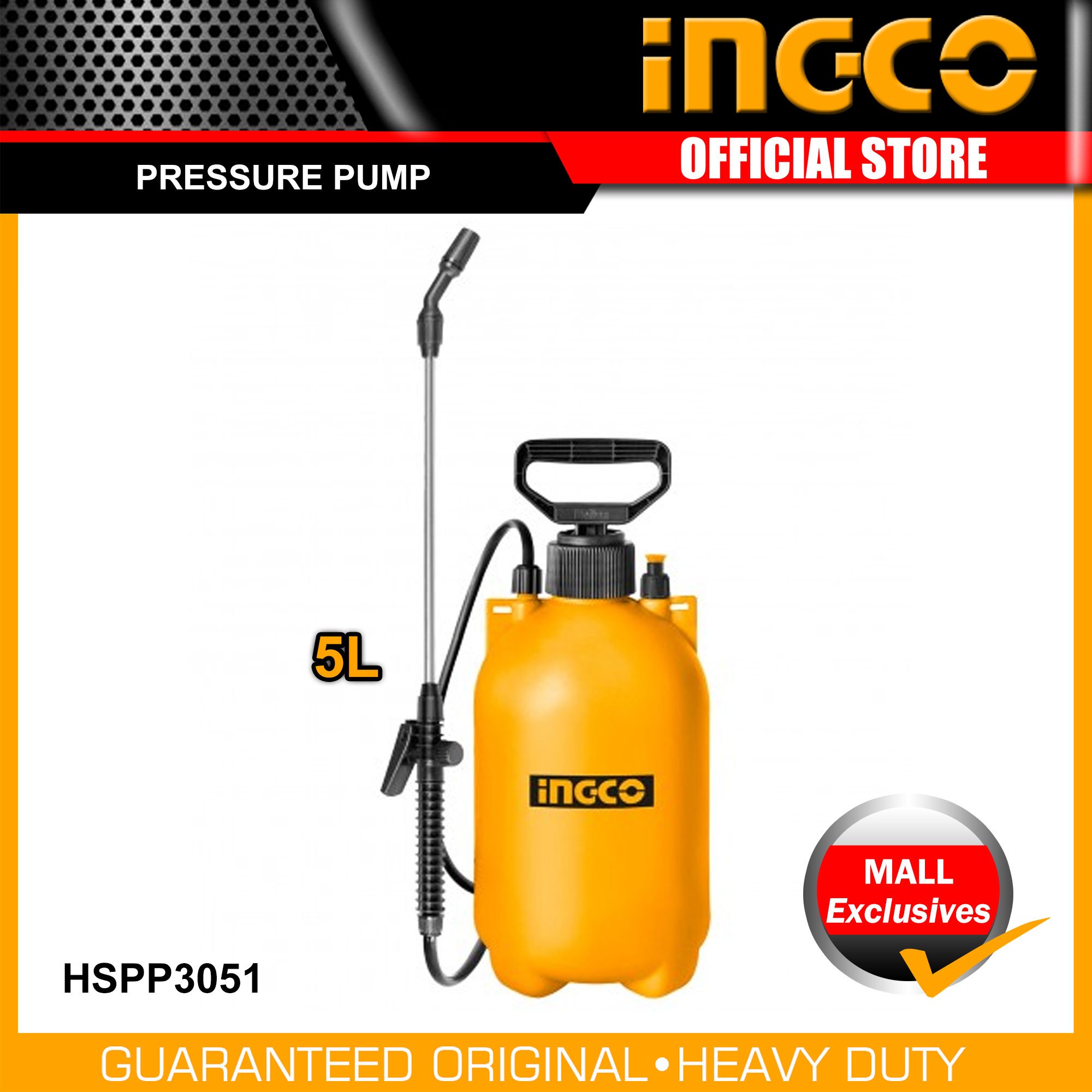 INGCO HSPP3051 Pulvérisateur à pression - 5L