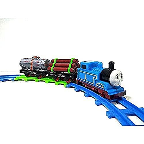 Thomas and Friends Cartoon Toy Train Track Set with Sound for Kids - 11 Pcs