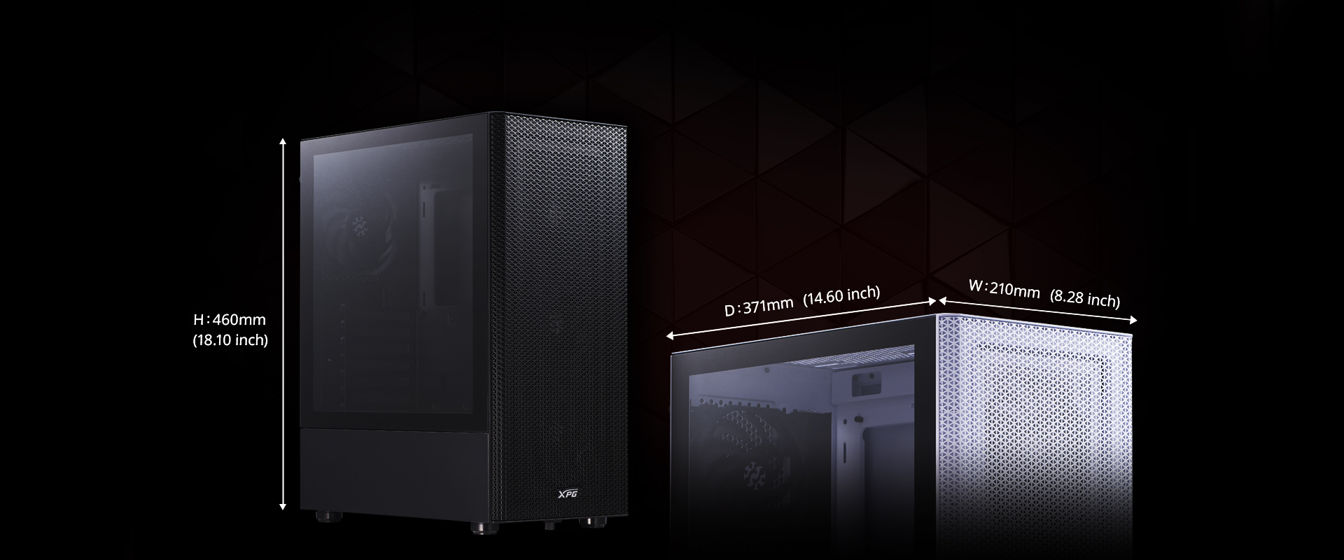 XPG VALOR MESH Compact Mid-Tower Gaming PC Case Chassis Mini-ITX, Micro-ATX, ATX 36 3bf98b1773203b14eaa6746fbf576bfc