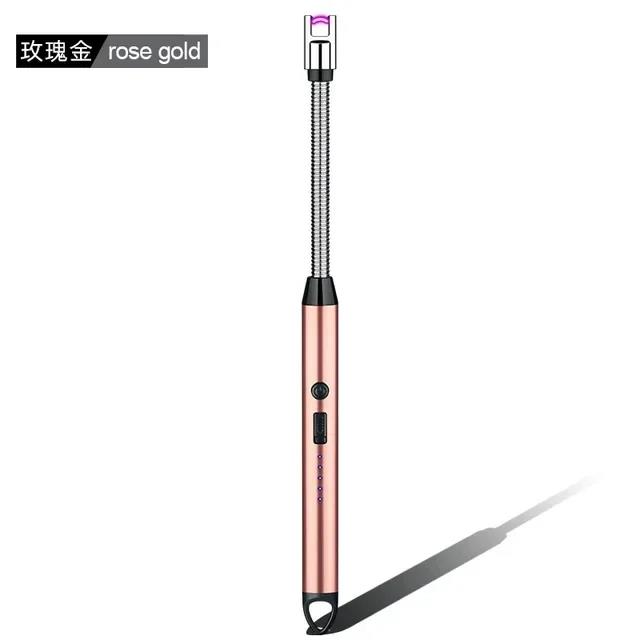 Electric Arc USB Rechargeable Flameless Arc Lighter Flexible and Windproof for Candles, Hiking, Camping, Kitchen, Fireplaces 360 degree free rotation
